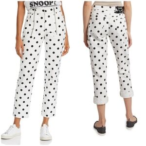 Marc Jacobs St. Marks Turn-Up polka dot jeans size 26